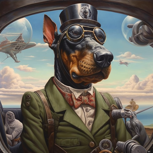 new_Janika_style_doberman_pilot_saves_humanity_dali_style_9c6ceaf3-dda7-4008-af0b-e90442e14903
